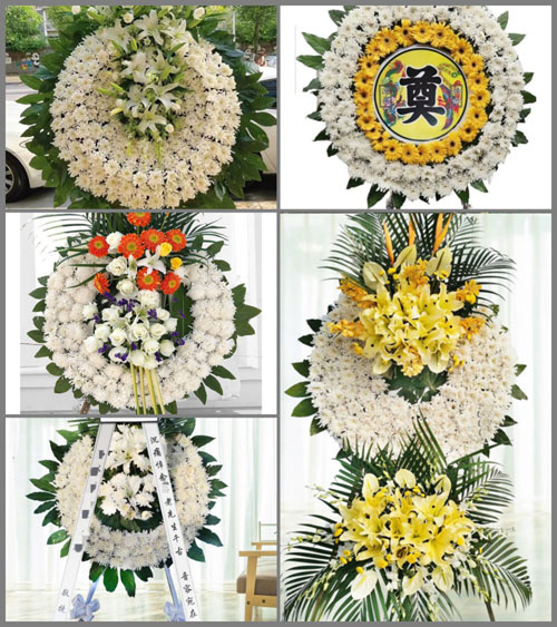 四川成都温江区和盛镇石坝村花圈速递